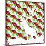 Lodge Christmas Deer-null-Mounted Giclee Print