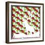 Lodge Christmas Deer-null-Framed Giclee Print