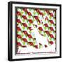 Lodge Christmas Deer-null-Framed Giclee Print