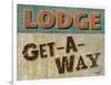 Lodge Get Away-Todd Williams-Framed Art Print