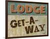 Lodge Get Away-Todd Williams-Framed Art Print