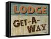 Lodge Get Away-Todd Williams-Framed Stretched Canvas