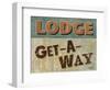 Lodge Get Away-Todd Williams-Framed Art Print