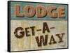 Lodge Get Away-Todd Williams-Framed Stretched Canvas