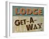 Lodge Get Away-Todd Williams-Framed Art Print