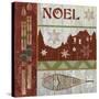 Lodge Greetings Noel-Fiona Stokes-Gilbert-Stretched Canvas