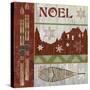 Lodge Greetings Noel-Fiona Stokes-Gilbert-Stretched Canvas