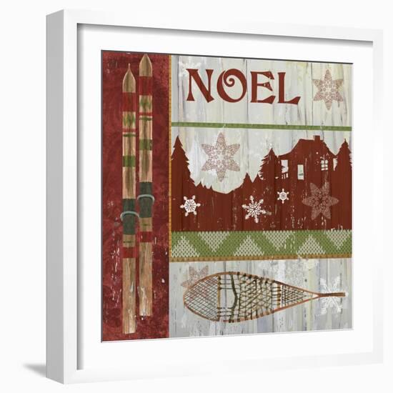 Lodge Greetings Noel-Fiona Stokes-Gilbert-Framed Giclee Print