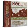 Lodge Greetings Noel-Fiona Stokes-Gilbert-Stretched Canvas