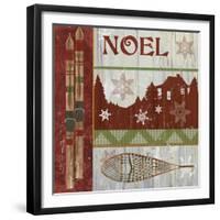 Lodge Greetings Noel-Fiona Stokes-Gilbert-Framed Giclee Print