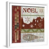 Lodge Greetings Noel-Fiona Stokes-Gilbert-Framed Giclee Print