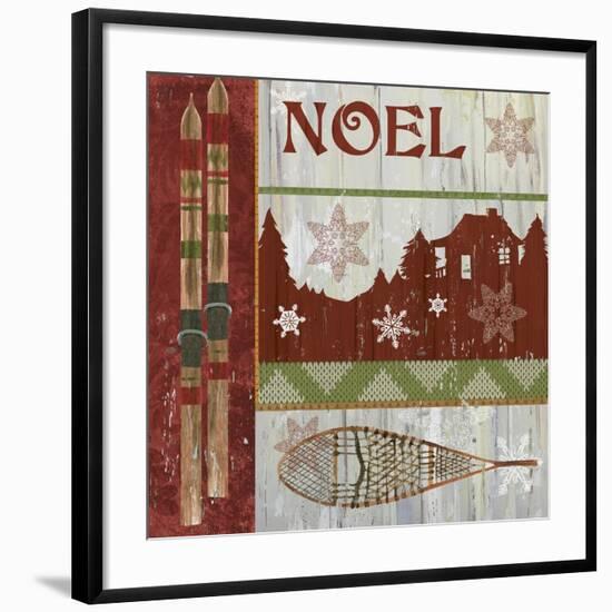 Lodge Greetings Noel-Fiona Stokes-Gilbert-Framed Giclee Print