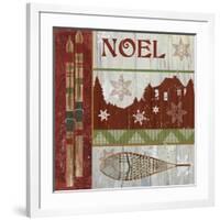 Lodge Greetings Noel-Fiona Stokes-Gilbert-Framed Giclee Print