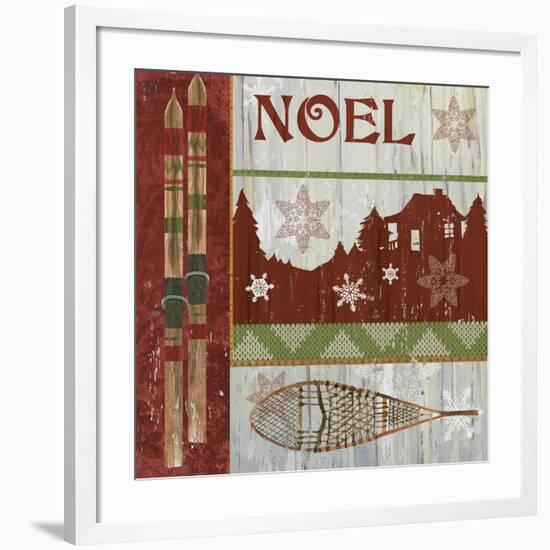 Lodge Greetings Noel-Fiona Stokes-Gilbert-Framed Giclee Print