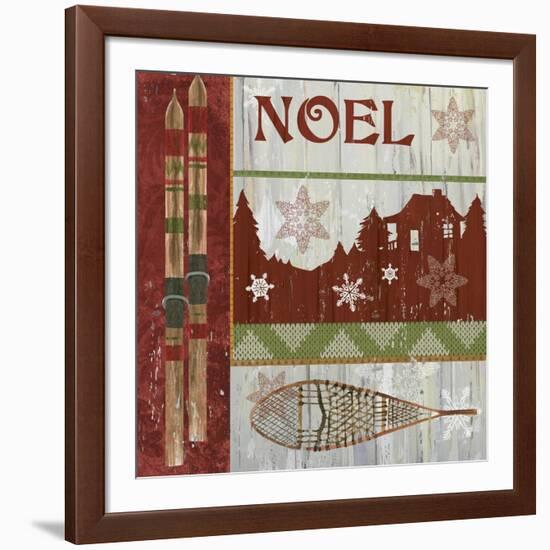 Lodge Greetings Noel-Fiona Stokes-Gilbert-Framed Giclee Print