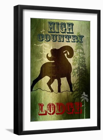 Lodge High Country Lodge-LightBoxJournal-Framed Giclee Print