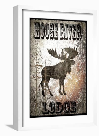 Lodge Moose River Lodge-LightBoxJournal-Framed Giclee Print