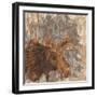 Lodge Moose-Nicholas Biscardi-Framed Art Print