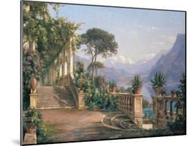 Lodge on lake Como-Carl Frederic Aagaard-Mounted Art Print