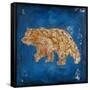 Lodge Pole Pine Bear-LightBoxJournal-Framed Stretched Canvas