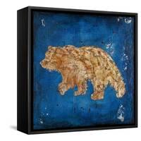 Lodge Pole Pine Bear-LightBoxJournal-Framed Stretched Canvas