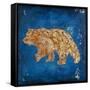 Lodge Pole Pine Bear-LightBoxJournal-Framed Stretched Canvas