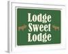 Lodge Sweet Lodge-Joanne Paynter Design-Framed Giclee Print