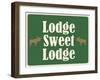 Lodge Sweet Lodge-Joanne Paynter Design-Framed Giclee Print