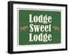 Lodge Sweet Lodge-Joanne Paynter Design-Framed Giclee Print