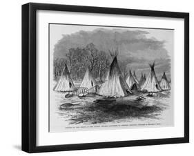 Lodges of the Chiefs in the Indian Village Captured-Theodore R. Dav-Framed Giclee Print