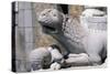 Lodi Cathedral, Porch, Column-Bearing Lion, Lodi, Lombardy, Italy-null-Stretched Canvas