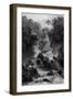 Lodore Falls, Lake District-Thomas Allom-Framed Art Print