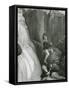 Lodore Falls, Lake District-WM Craig-Framed Stretched Canvas