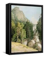 Lodore Falls-Francis Towne-Framed Stretched Canvas