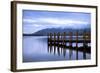 Lodore Landing on Derwentwater w Clouds over Skiddaw, Lake District Nat'l Pk, Cumbria, England, UK-Ian Egner-Framed Photographic Print