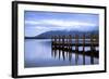 Lodore Landing on Derwentwater w Clouds over Skiddaw, Lake District Nat'l Pk, Cumbria, England, UK-Ian Egner-Framed Photographic Print