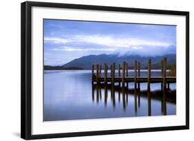 Lodore Landing on Derwentwater w Clouds over Skiddaw, Lake District Nat'l Pk, Cumbria, England, UK-Ian Egner-Framed Photographic Print