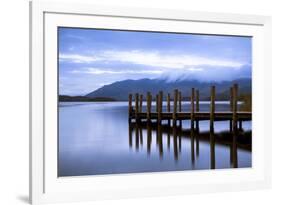 Lodore Landing on Derwentwater w Clouds over Skiddaw, Lake District Nat'l Pk, Cumbria, England, UK-Ian Egner-Framed Photographic Print