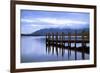 Lodore Landing on Derwentwater w Clouds over Skiddaw, Lake District Nat'l Pk, Cumbria, England, UK-Ian Egner-Framed Photographic Print