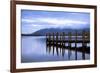 Lodore Landing on Derwentwater w Clouds over Skiddaw, Lake District Nat'l Pk, Cumbria, England, UK-Ian Egner-Framed Photographic Print