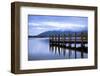 Lodore Landing on Derwentwater w Clouds over Skiddaw, Lake District Nat'l Pk, Cumbria, England, UK-Ian Egner-Framed Photographic Print