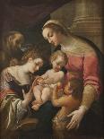 The Holy Family with Saints Francis and Catherine of Alexandria, C.1589-92-Lodovico Carracci-Giclee Print