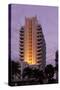 Loews Hotel and Royal Palms at Dusk, Collins Avenue, Miami South Beach, Art Deco District, Florida-Axel Schmies-Stretched Canvas