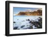 Lofoten islands, Norway, Europe. The last lights of the sunset on the beach.-ClickAlps-Framed Photographic Print