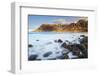 Lofoten islands, Norway, Europe. The last lights of the sunset on the beach.-ClickAlps-Framed Photographic Print