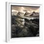 Lofoten, Norway. Last lights on the Norwegian fjord.-ClickAlps-Framed Photographic Print