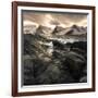 Lofoten, Norway. Last lights on the Norwegian fjord.-ClickAlps-Framed Photographic Print