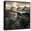 Lofoten, Norway. Last lights on the Norwegian fjord.-ClickAlps-Framed Stretched Canvas