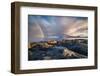 Lofoten rainbow in sunrise-Belinda Shi-Framed Photographic Print