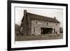 Log Building, Nashville, Indiana-null-Framed Art Print